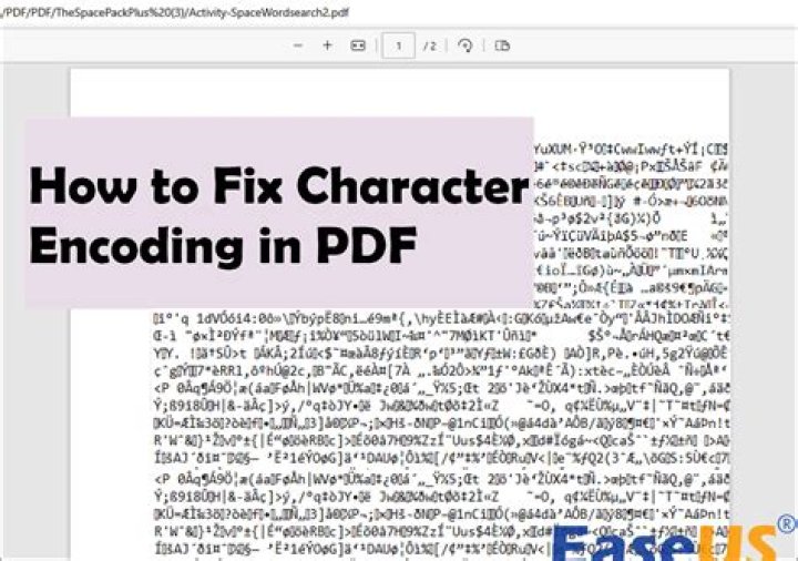 How do I fix encoded text?