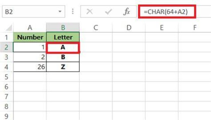 How do I get column numbers from column letters in Excel?