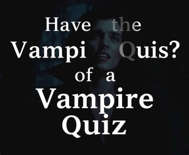 How do I know if I am a vampire?