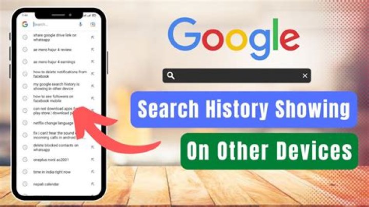 How do I stop my Google search history from showing on other devices?