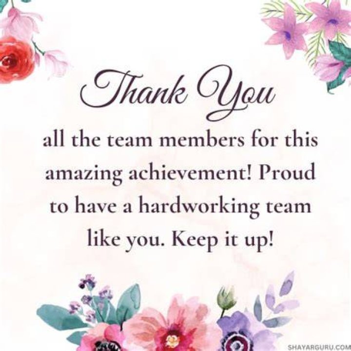 How do I thank my group members?