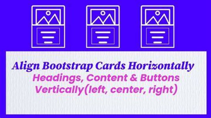 How do you align cards horizontally?