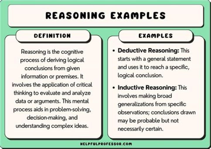 How do you answer a reasoning question?