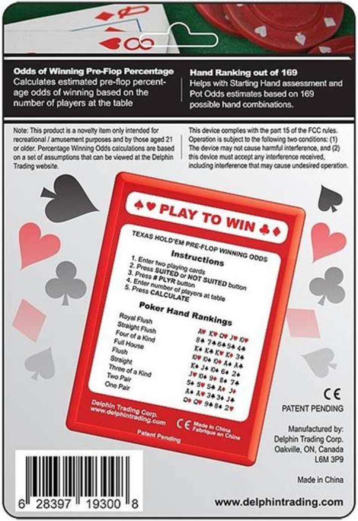 How do you calculate flop odds?