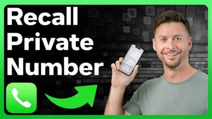 How do you call back a private number from a cell phone?