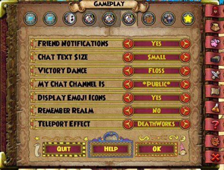 How do you change teleport animation in Wizard101?