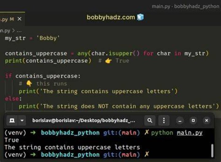 How do you check if a letter is in a string?