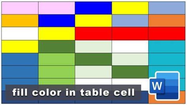 How do you color a table?