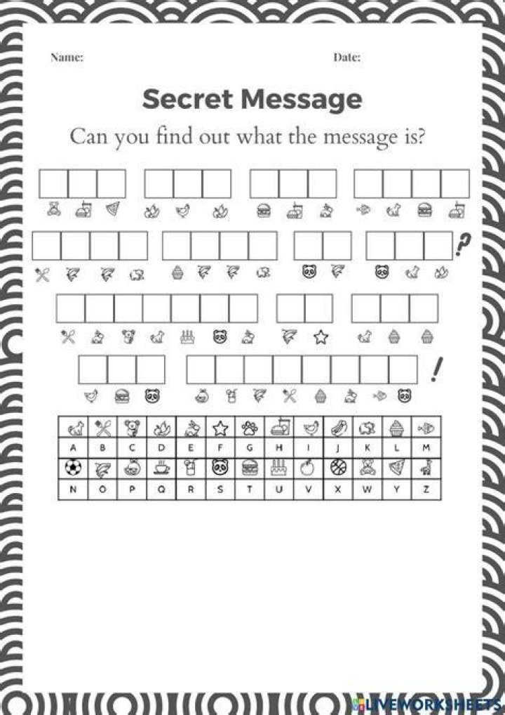 How do you complete the hidden message?