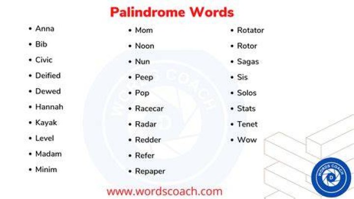 How do you create a palindrome?