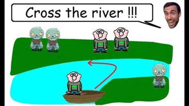 How do you cross the river brain teaser?