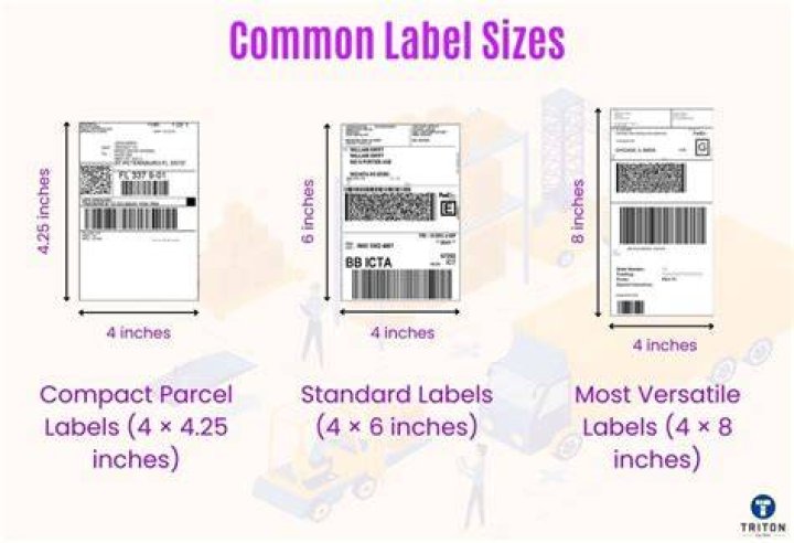How do you determine a label size?