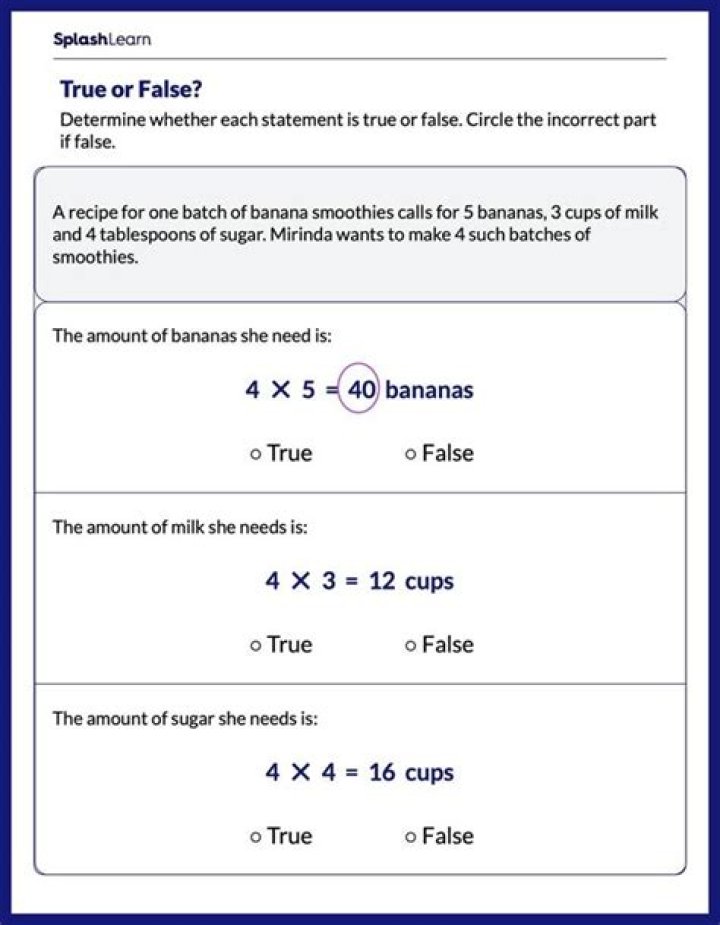 How do you determine if a statement is true or false?