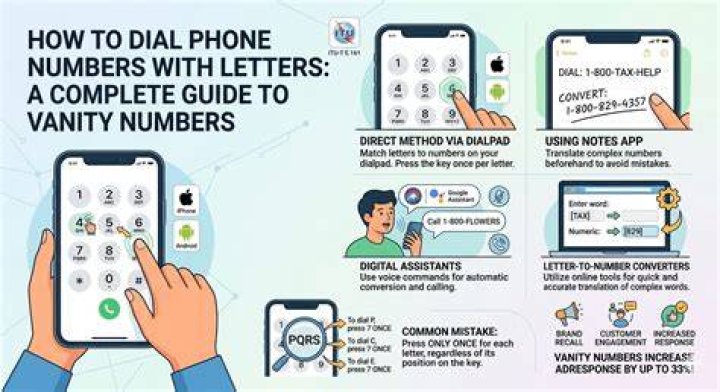 How do you dial a number with letters?