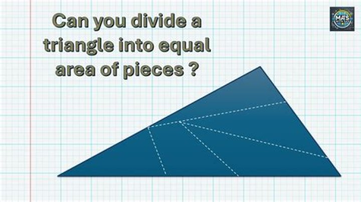 How do you divide a triangle into 4 equal parts?