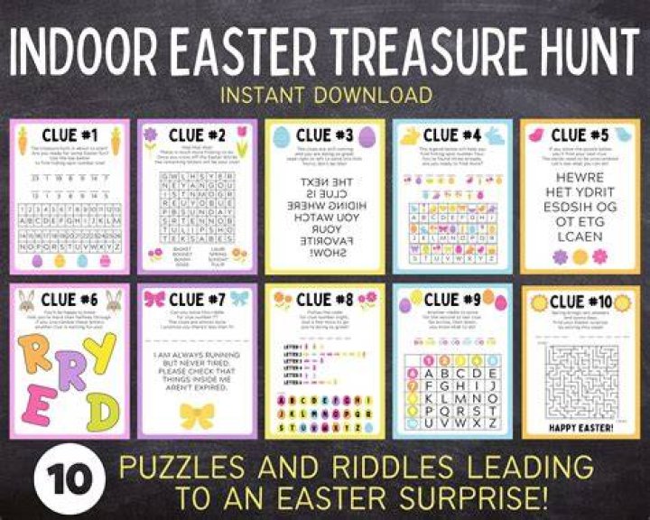 How do you do the indoor Easter egg hunt?