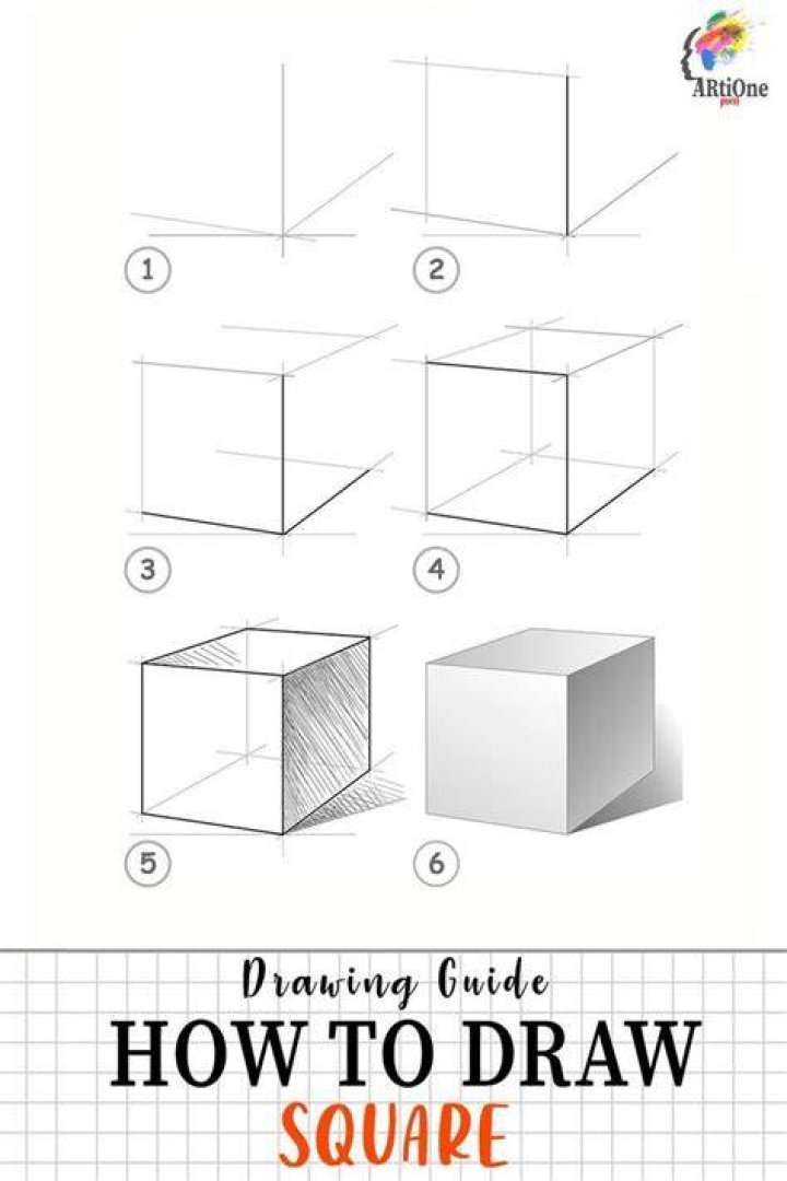 How do you draw a square in different shapes?