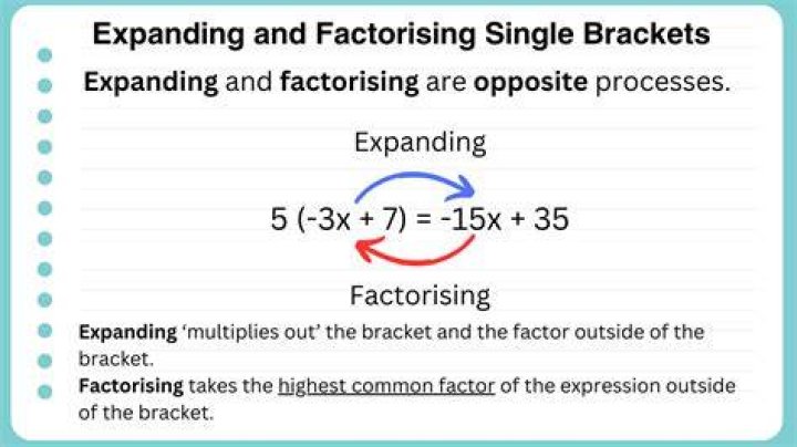 How do you expand a factor?