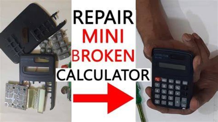 How do you find a broken calculator?