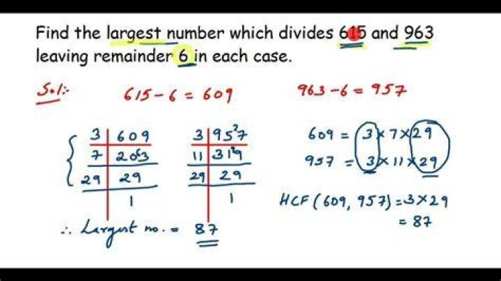 How do you find the largest number by dividing?