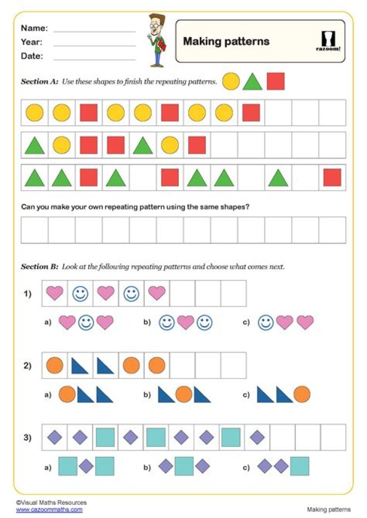 How do you find the pattern of a shape?