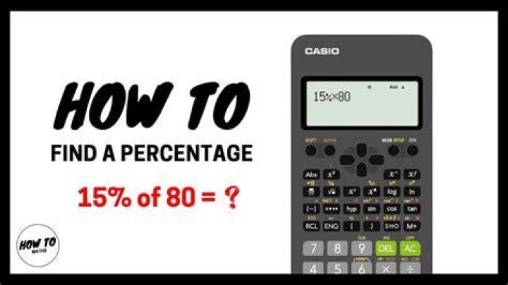 How do you find the percentage of a question?