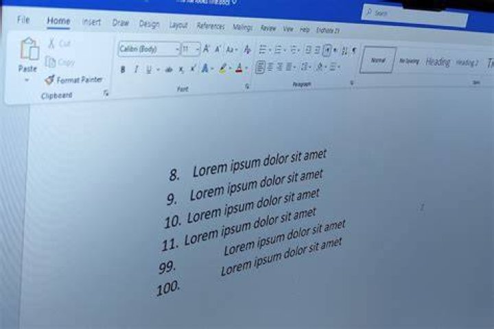 How do you fix numbered lists in Word?