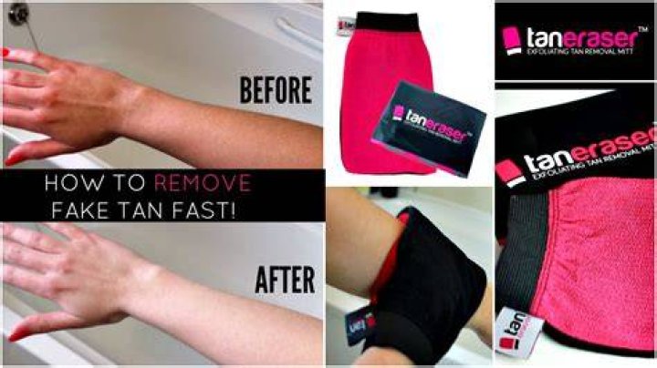 How do you get fake tan off face fast?