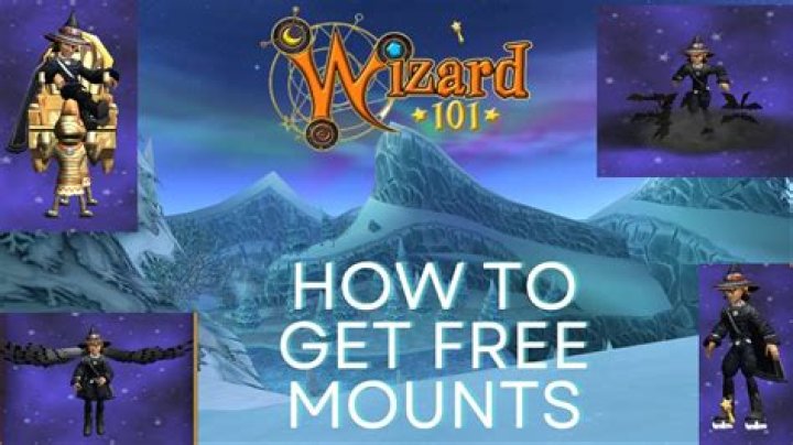How do you get free mounts in Wizard101?