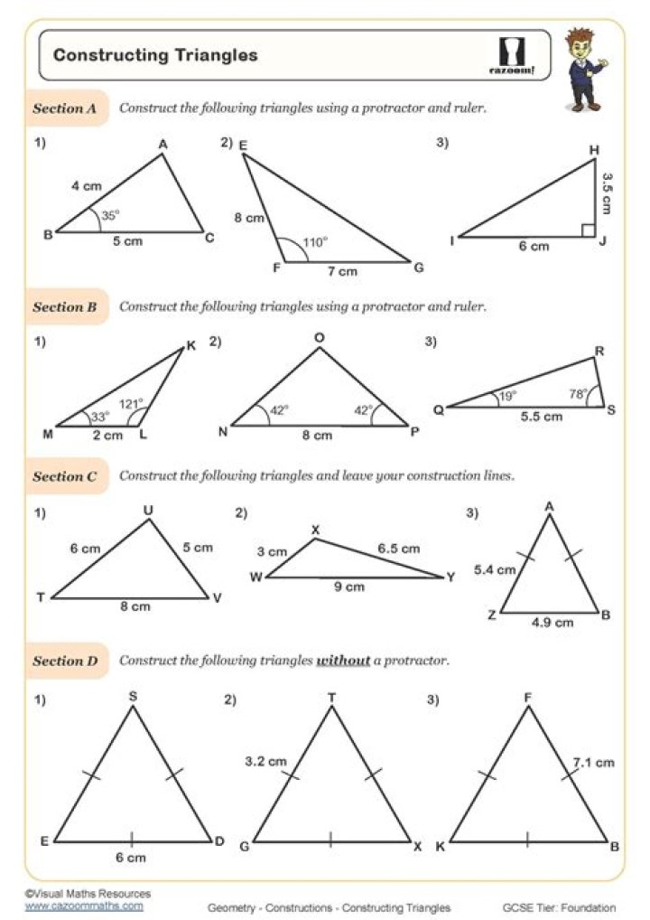 How do you make 9 triangles?