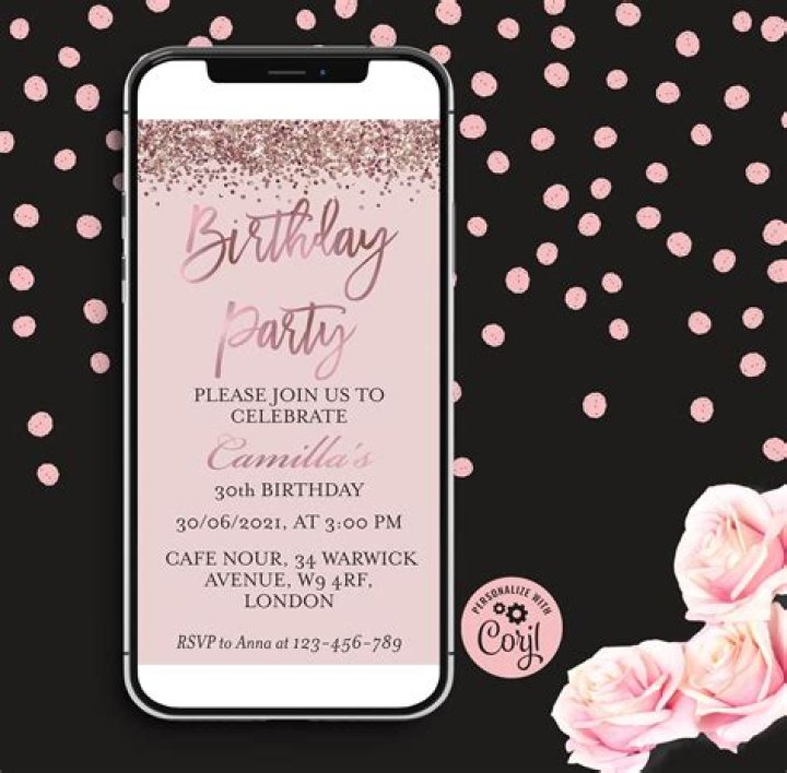 How do you make a birthday invitation online?