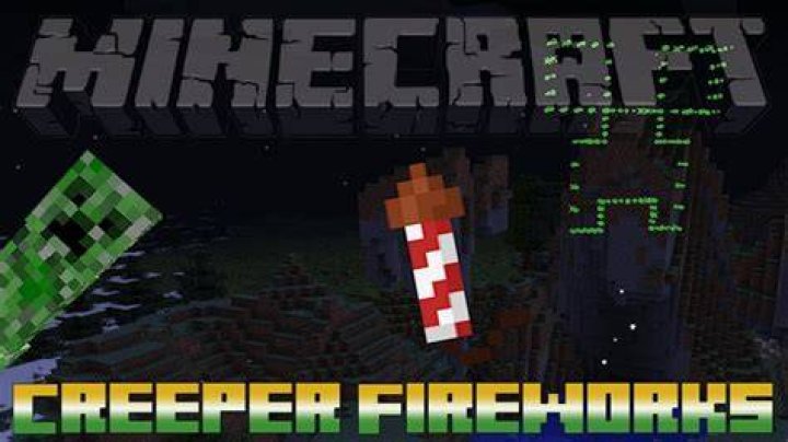 How do you make a creeper firework in Minecraft?
