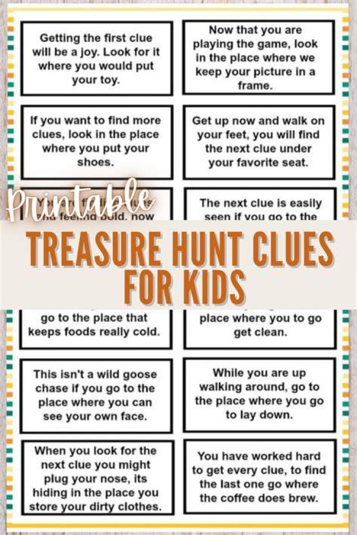 How do you make a fun treasure hunt for kids?
