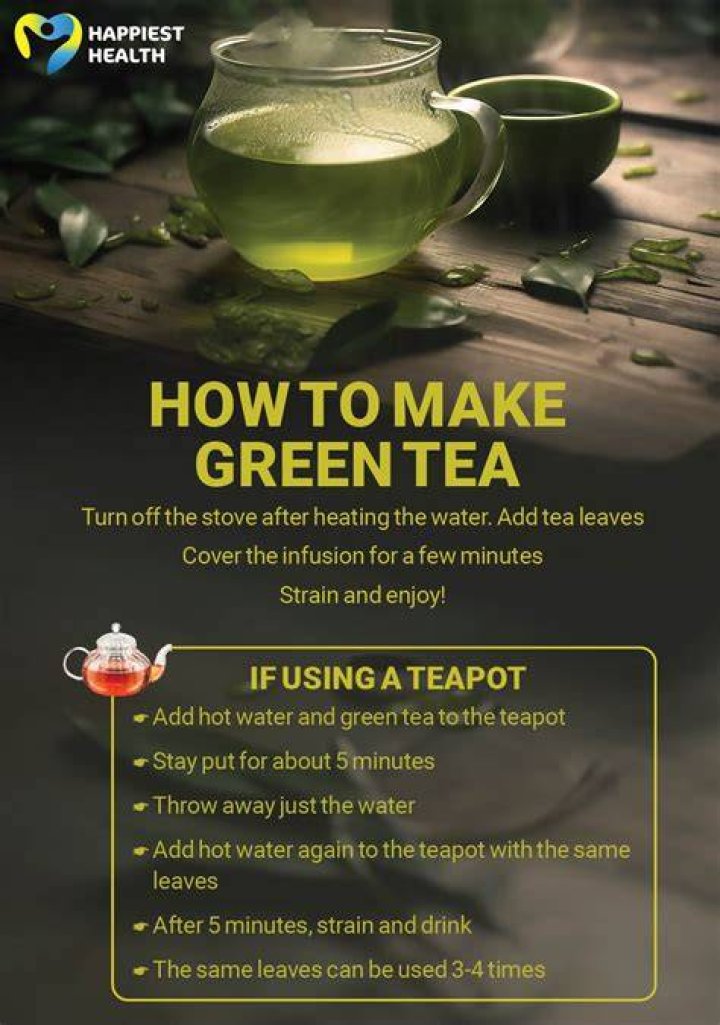 How do you make green tea without a tea bag?