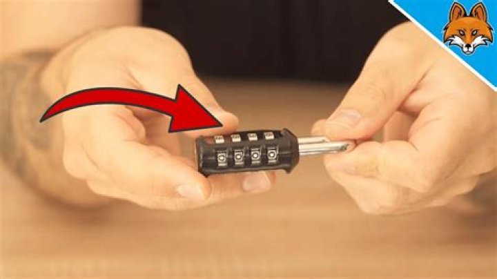 How do you open a combination lock without the combination?