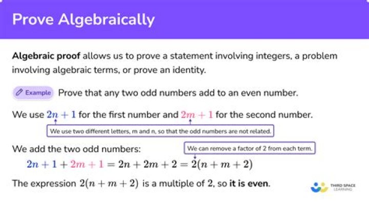 How do you prove an equation?
