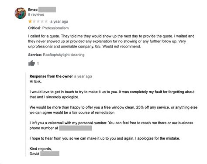 How do you respond to false bad reviews?