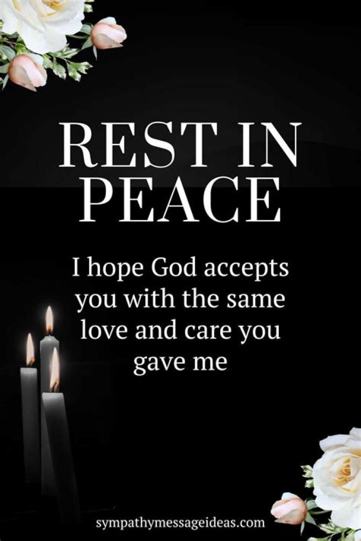 How do you say goodbye in rest in peace?