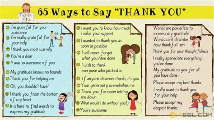 How do you say thank you for all your help?