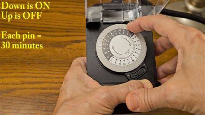 How do you set a timer for lights to go on and off?