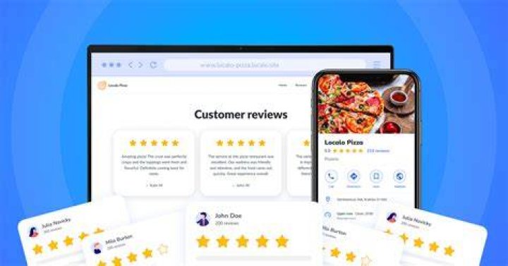 How do you show reviews on a website?