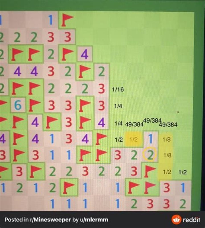 How do you solve a square in Minesweeper?