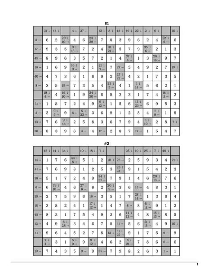 How do you solve difficult Kakuro?