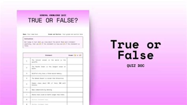 How do you test for True False?