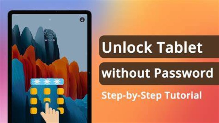 How do you unlock your tablet if you forgot the code?