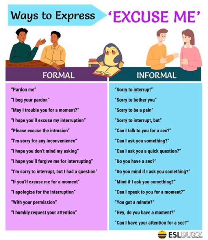 How do you use an excuse?