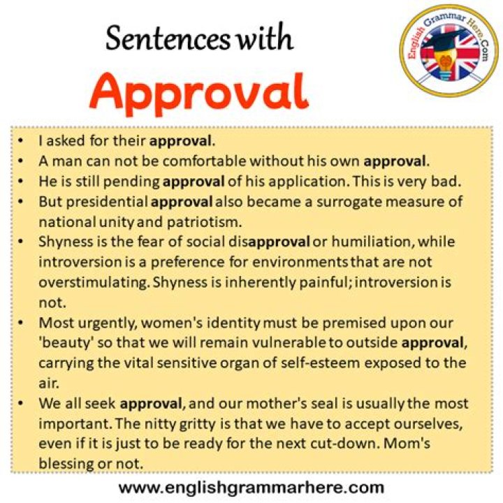 How do you use seal of approval in a sentence?