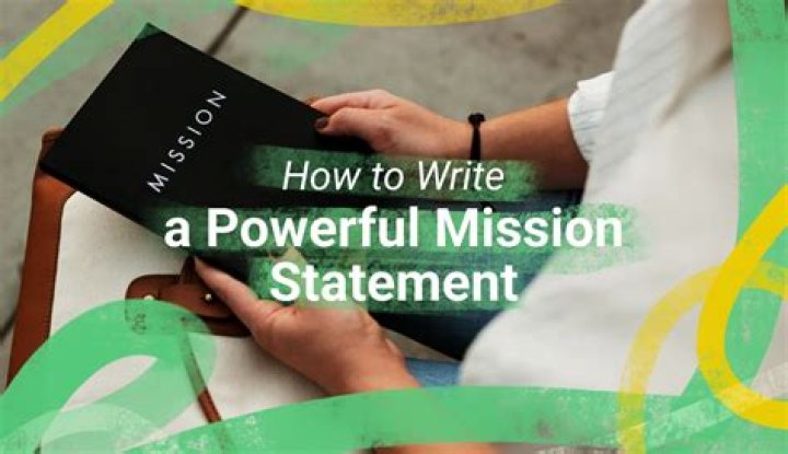 How do you write a mission statement?