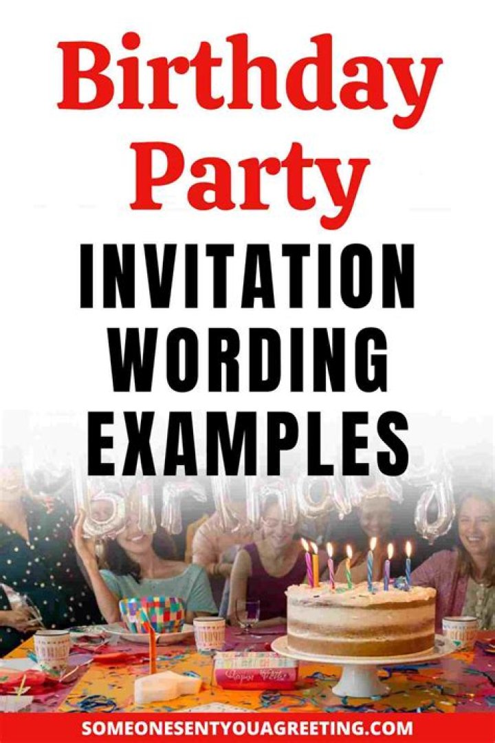 How do you write a party invitation?