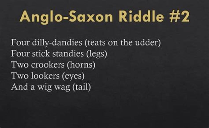 How do you write Anglo Saxon riddle?